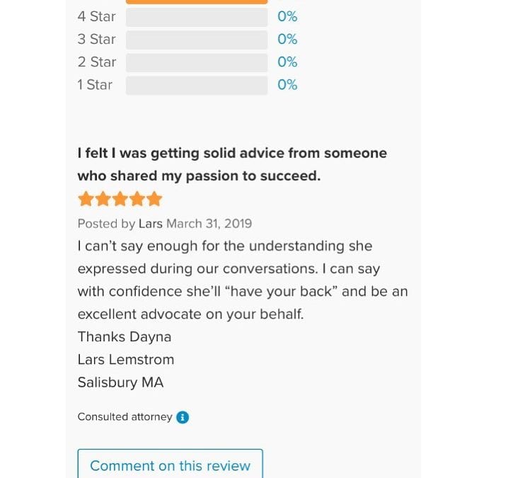 5-Star Review for Lally Immigration Services, LLC