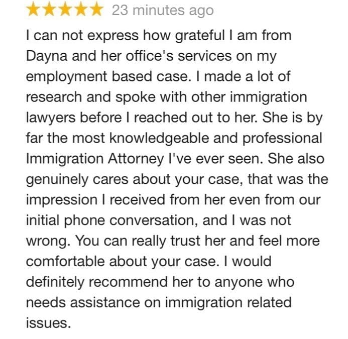 Happy client, happy lawyer!!