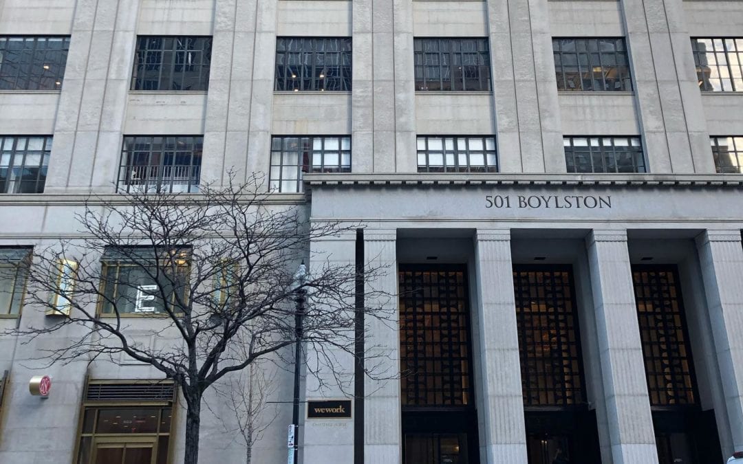 I was invited to hold office hours at the WeWork in Boston this morning. What a stunning place!