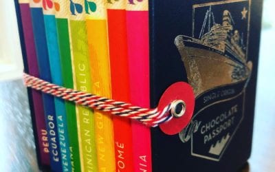 Digging in to my Chocolate Passport! Thank you, Santa 🏻