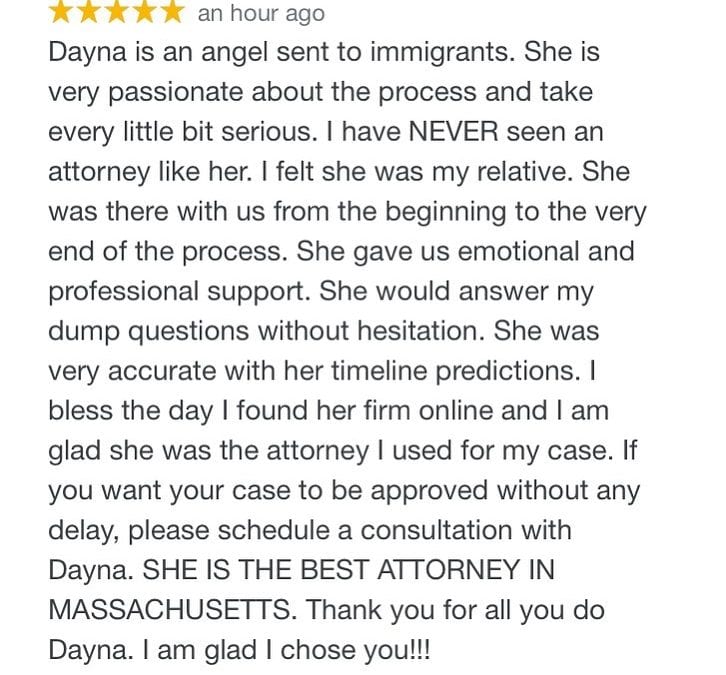 “Dayna is an angel sent to immigrants.”