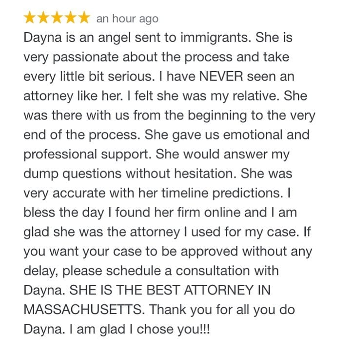 “Dayna is an angel sent to immigrants.”