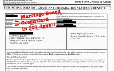 Marriage-Based Green Card in 101 Days!!