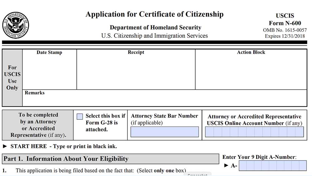 Notice of Continuance on Certificate of Citizenship Application