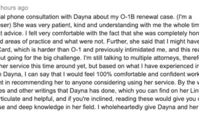 O-1 Visa for Individuals with Extraordinary Ability or Achievement