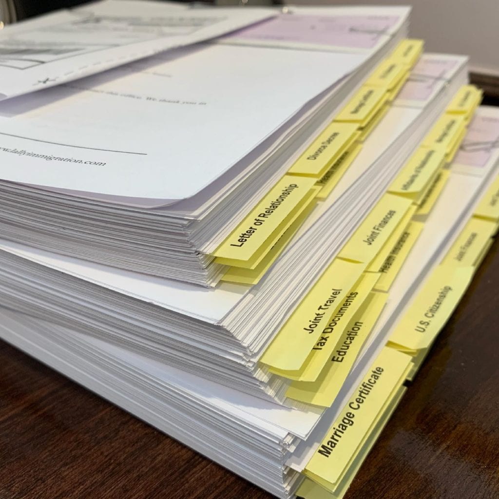 Lots of marriage based green card applications going out today! The