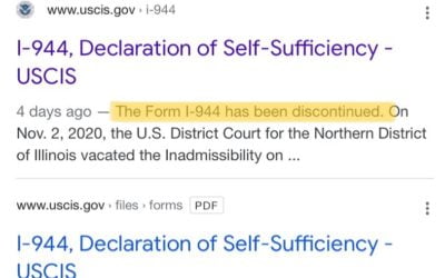 As of March 9, 2021, applicants should NOT file Form I-944, Declaration of Self-Sufficiency, or any evidence or documentation required on that form with their Form I-485. The Form I-944 has been discontinued.