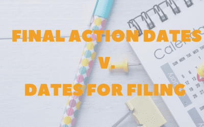 Difference Between Final Action Dates and Dates for Filing