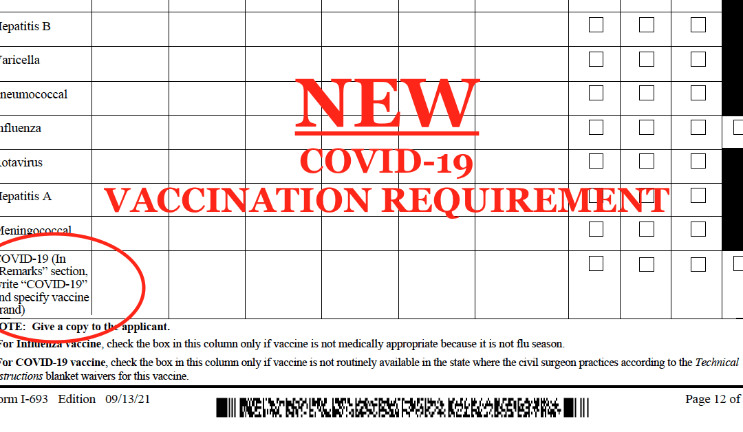 COVID-19 Vaccination Required for Immigrant Visa Applicants, FiancΓ©(e) Visa Applicants, and Some Nonimmigrant Visa Applicants