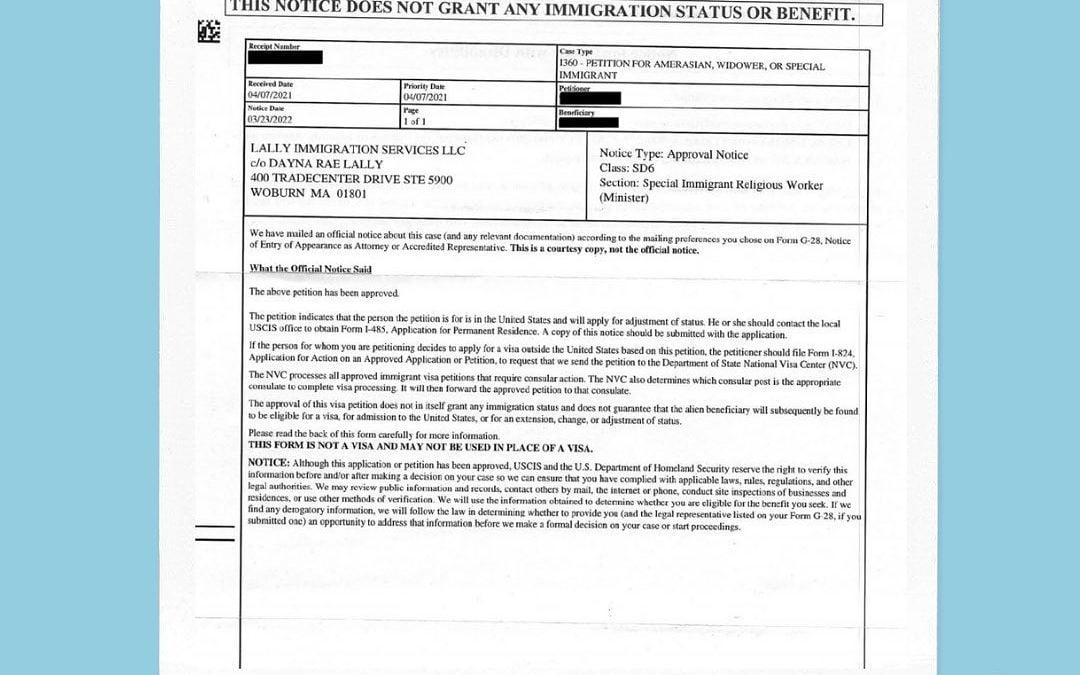 Immigrant Visa Petition