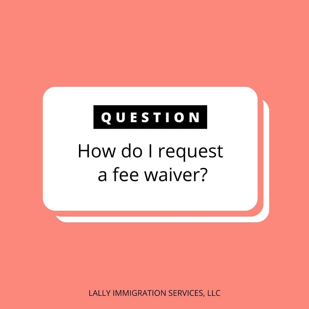 USCIS Fee Waiver