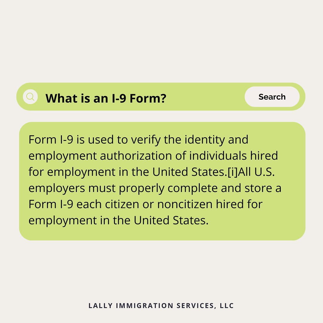 What is a Form I-9?