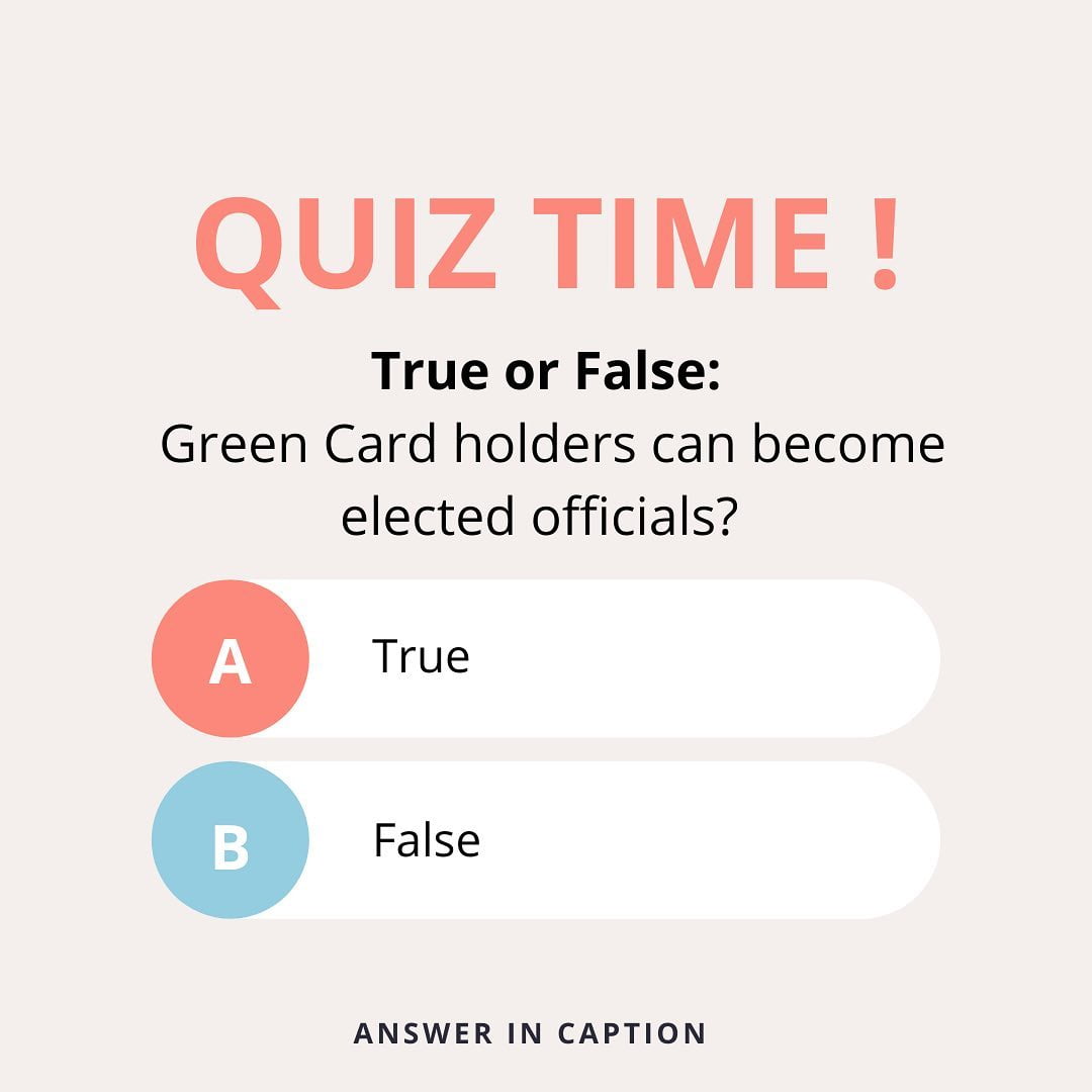 Quiz Time: Green Card Holder Edition
