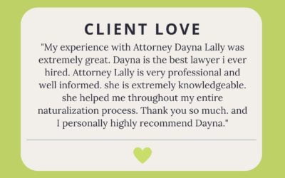Naturalization Client 5-Star Review 