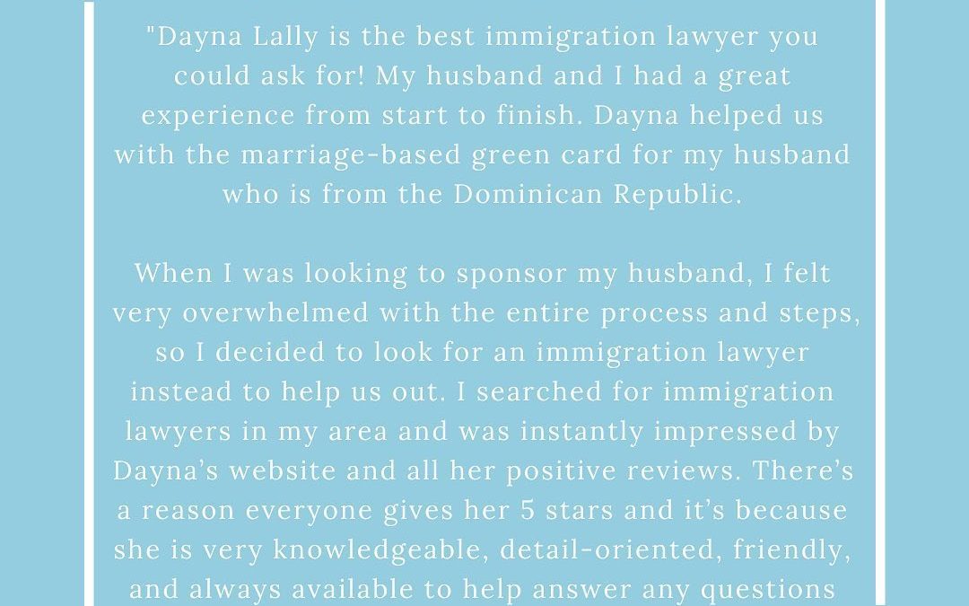 5-Star Client Review – Consular Processing