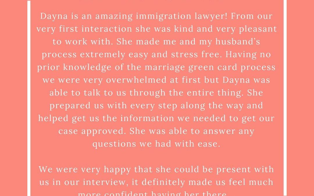 5-Star Marriage-Based Green Card Review 