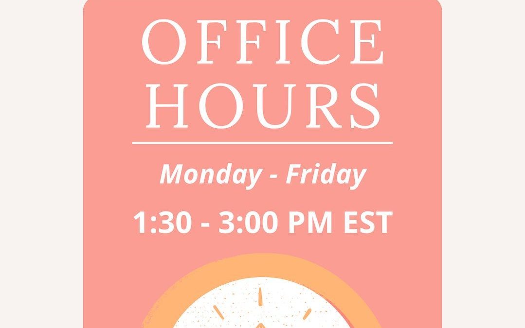 Updated Office Hours
