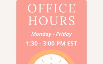 Updated Office Hours