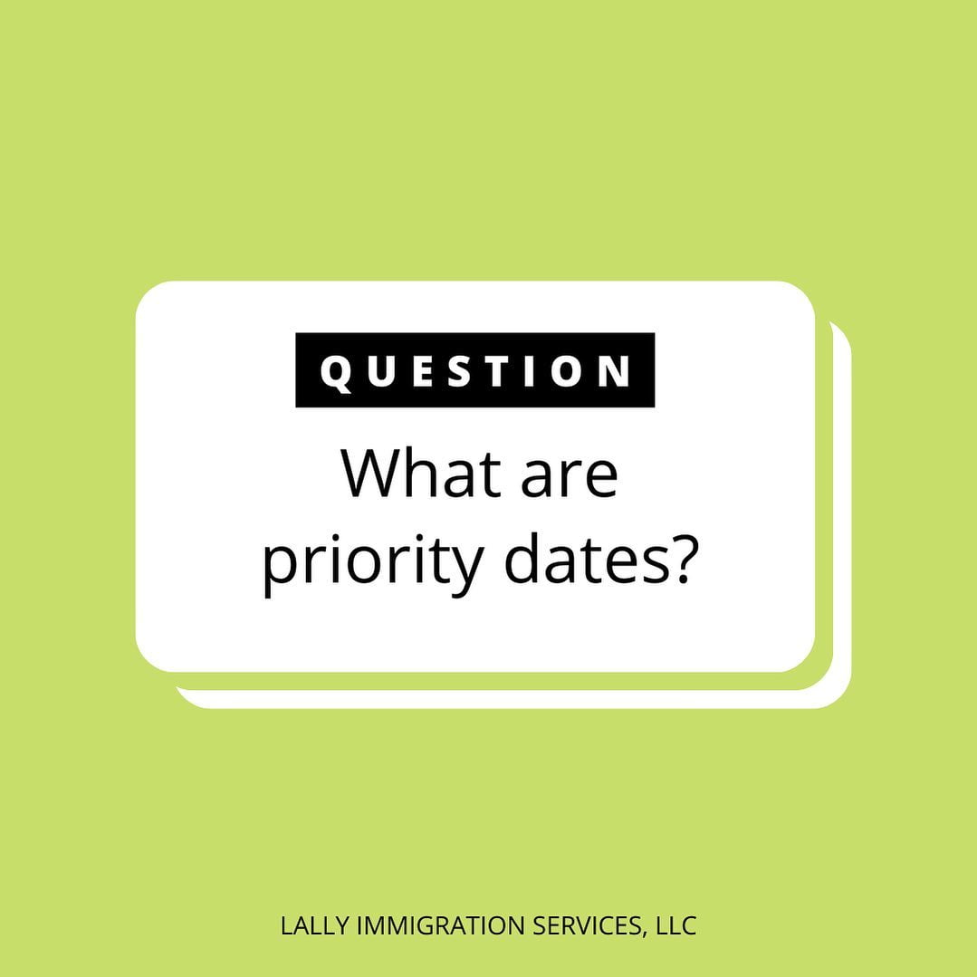 Priority Dates