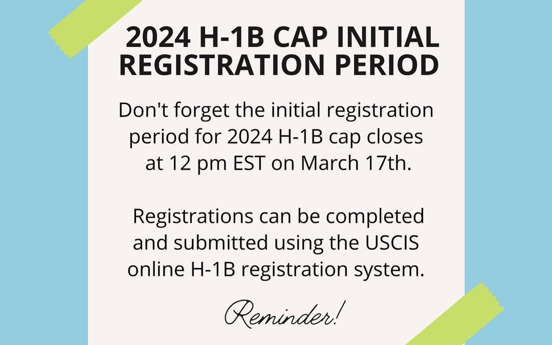 2024 H-1B Cap Registration