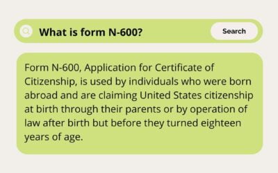 Certificates of Citizenship (N600)