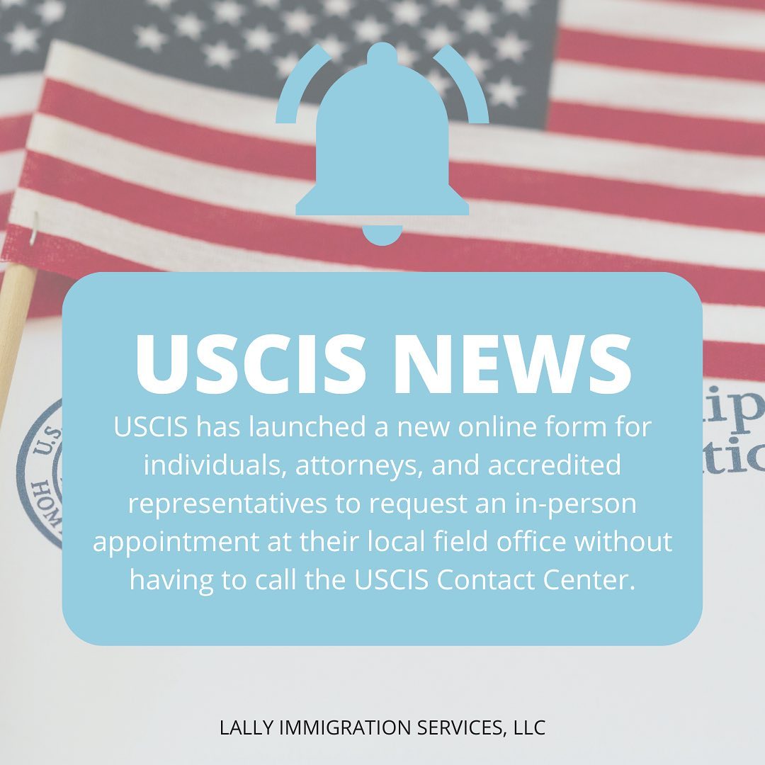 USCIS News – New Online Form