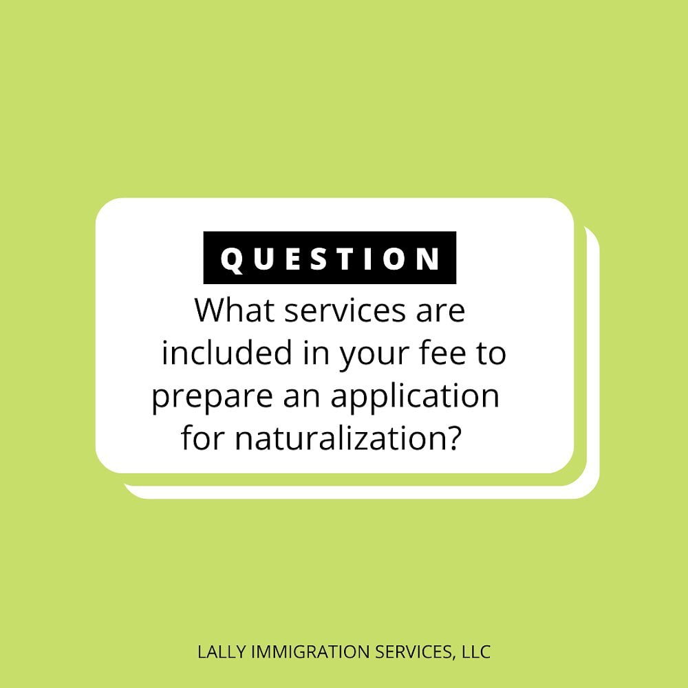 Fee to Prepare an Application for Naturalization