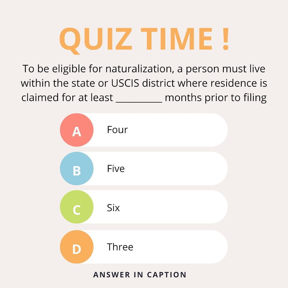 Naturalization Quiz!
