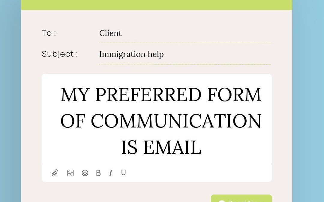 Preferred Form of Communication