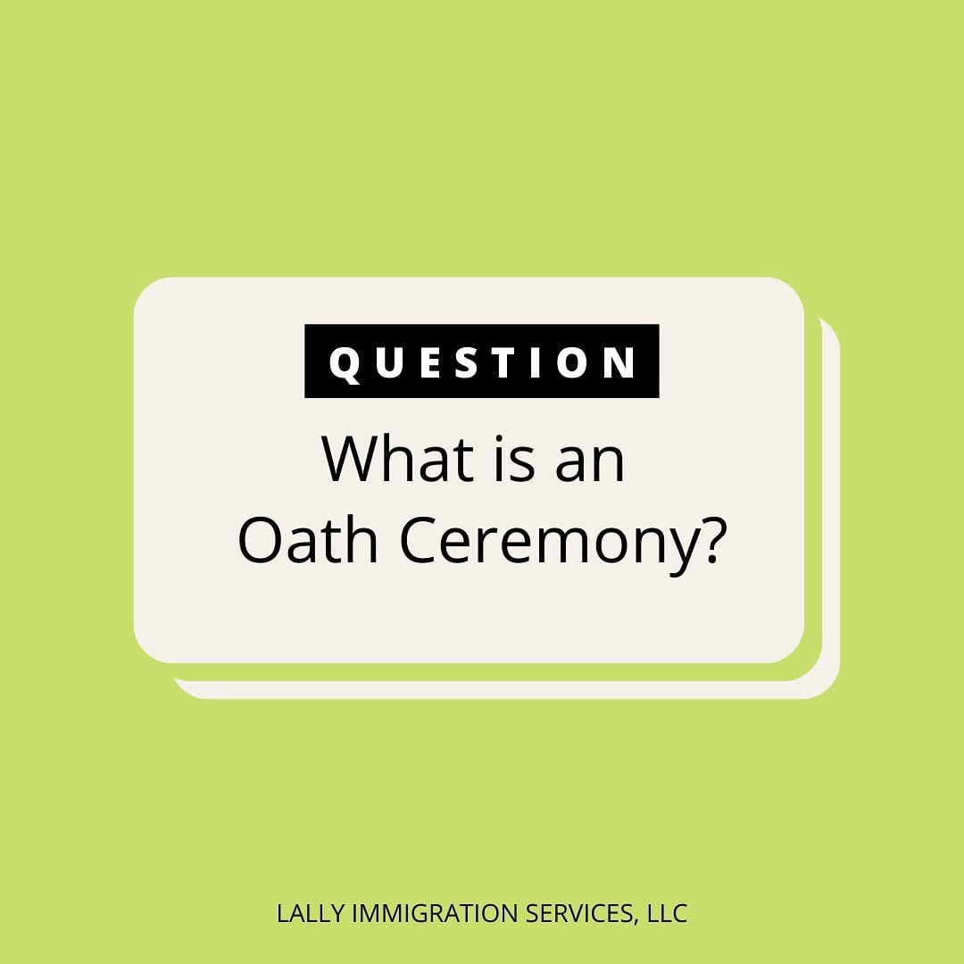 What is an Oath Ceremony?