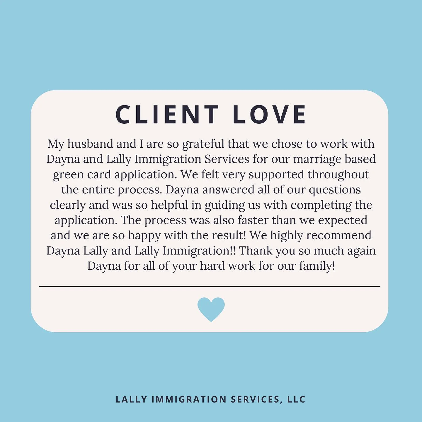 Client Love – Marriage-Based Green Card