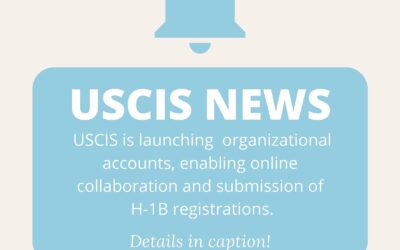 USCIS – H-1B Cap Season Announcement