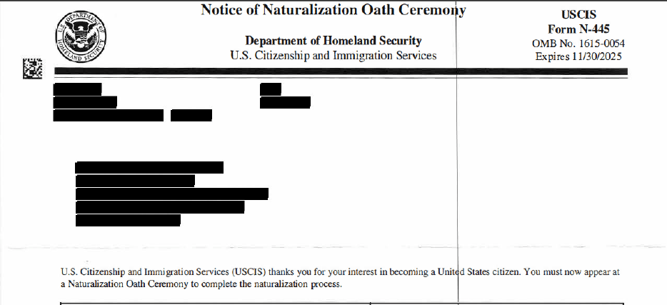How Long Does It Take USCIS To Schedule Oath Ceremony?