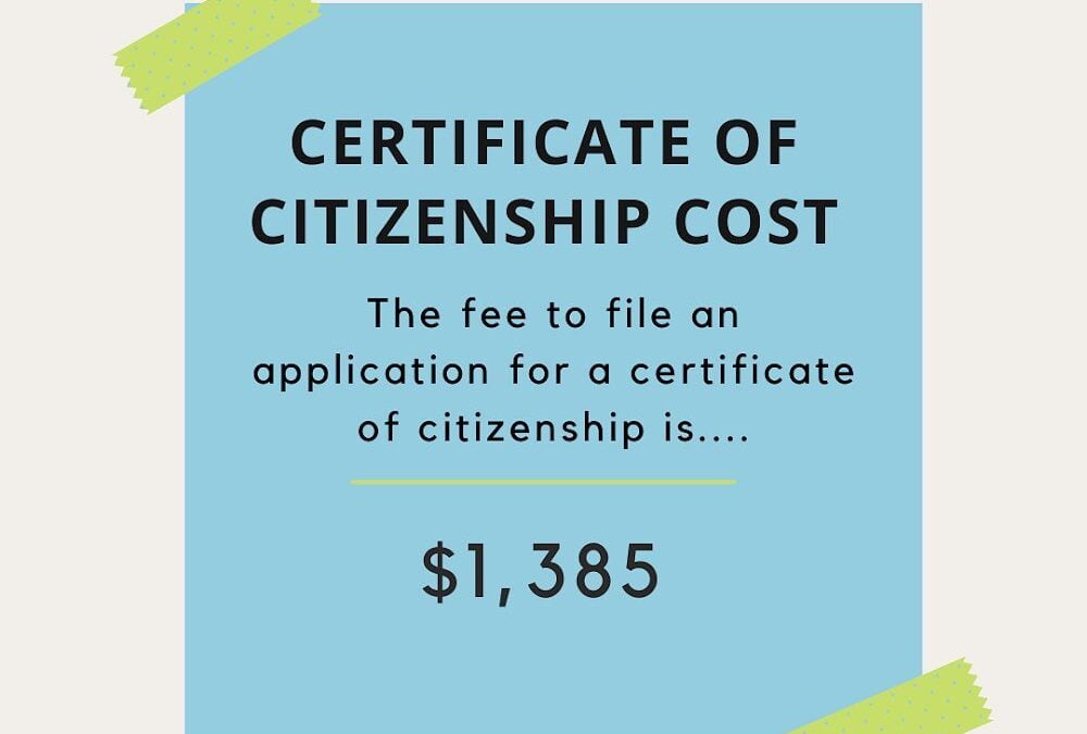 USCIS Filing Fees