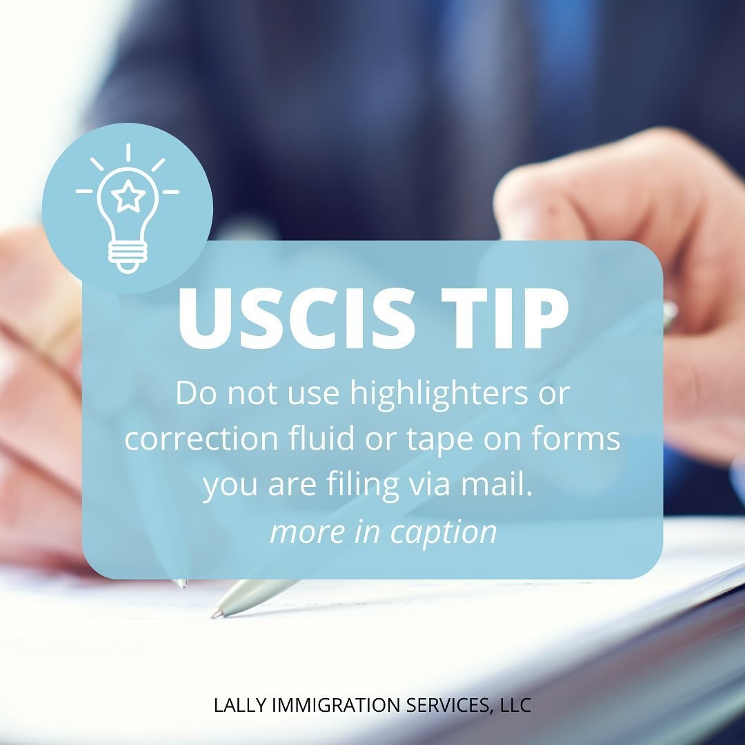 USCIS Filing Tip