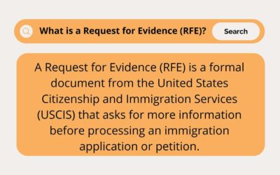 A Request for Evidence (RFE)