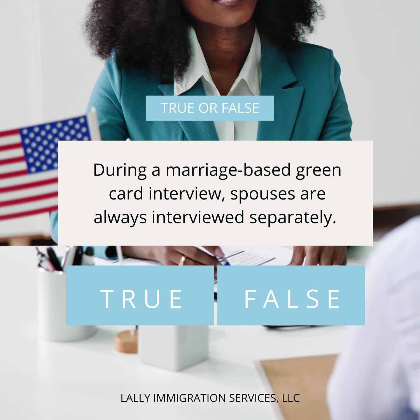 Marriage-Based Green Card Interview Fact