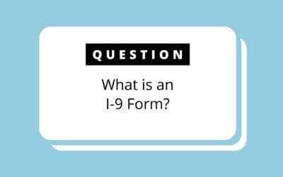 What is Form I-9?