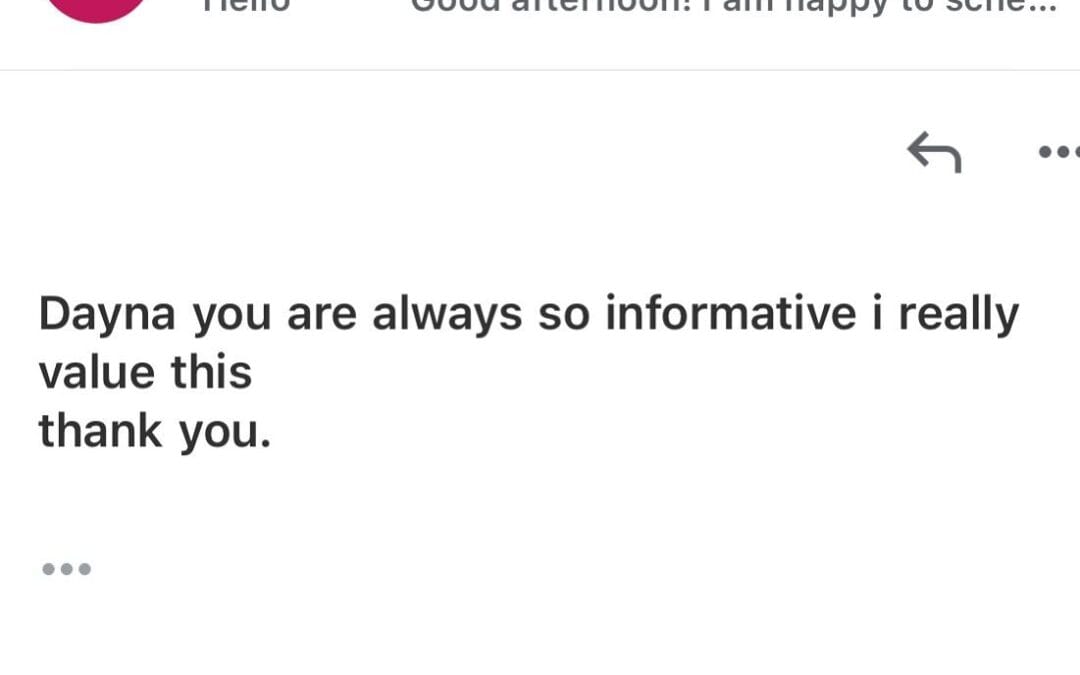 Gratitude for Recognition: A Heartfelt Thank You to My Clients