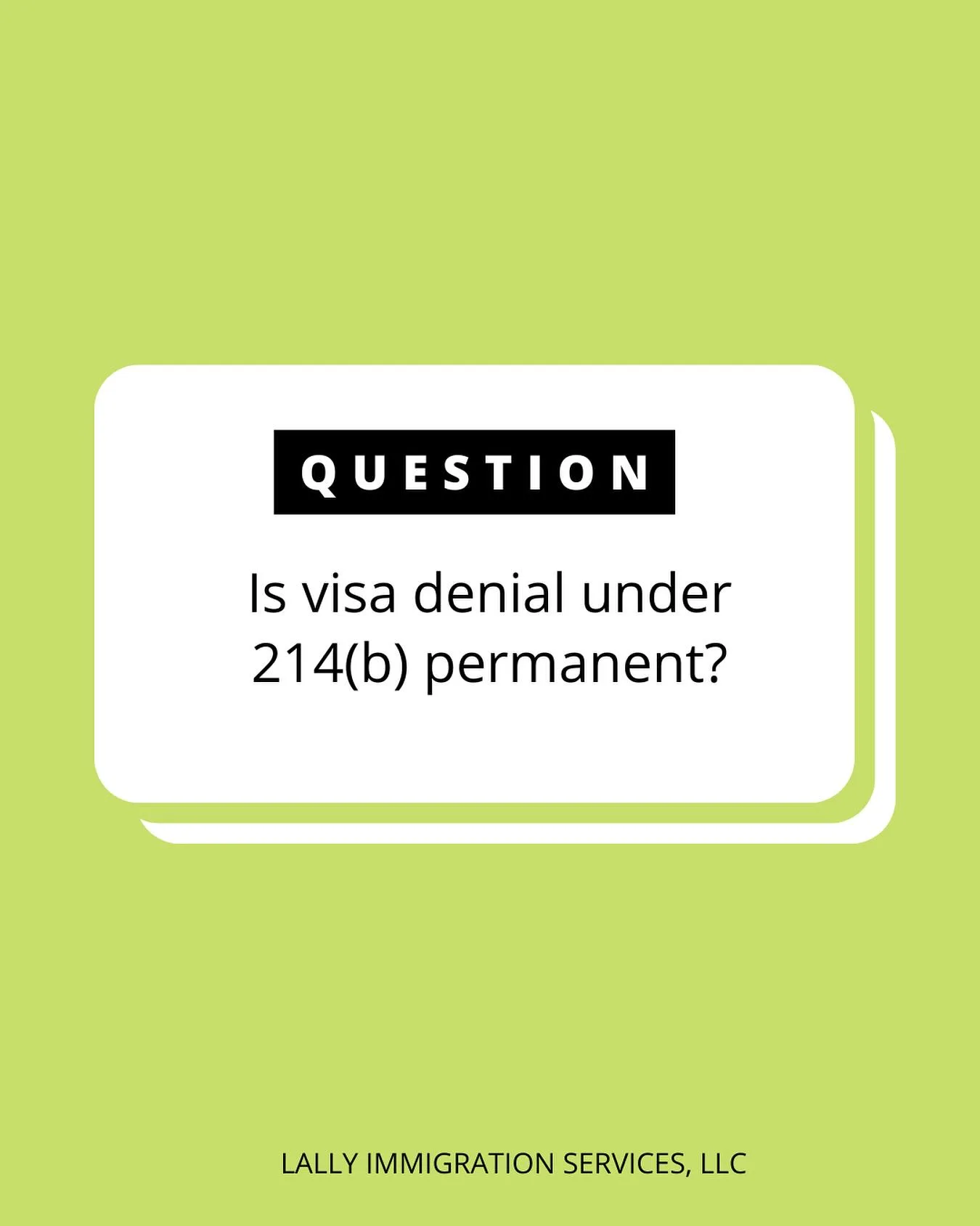 Visa Denial Immigrant Intent