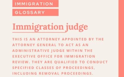 Immigration Glossary: Immigration Judge