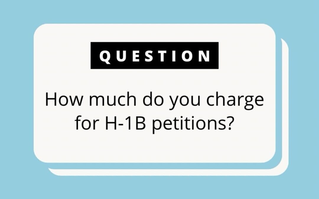 H-1B Petition Filing Fee