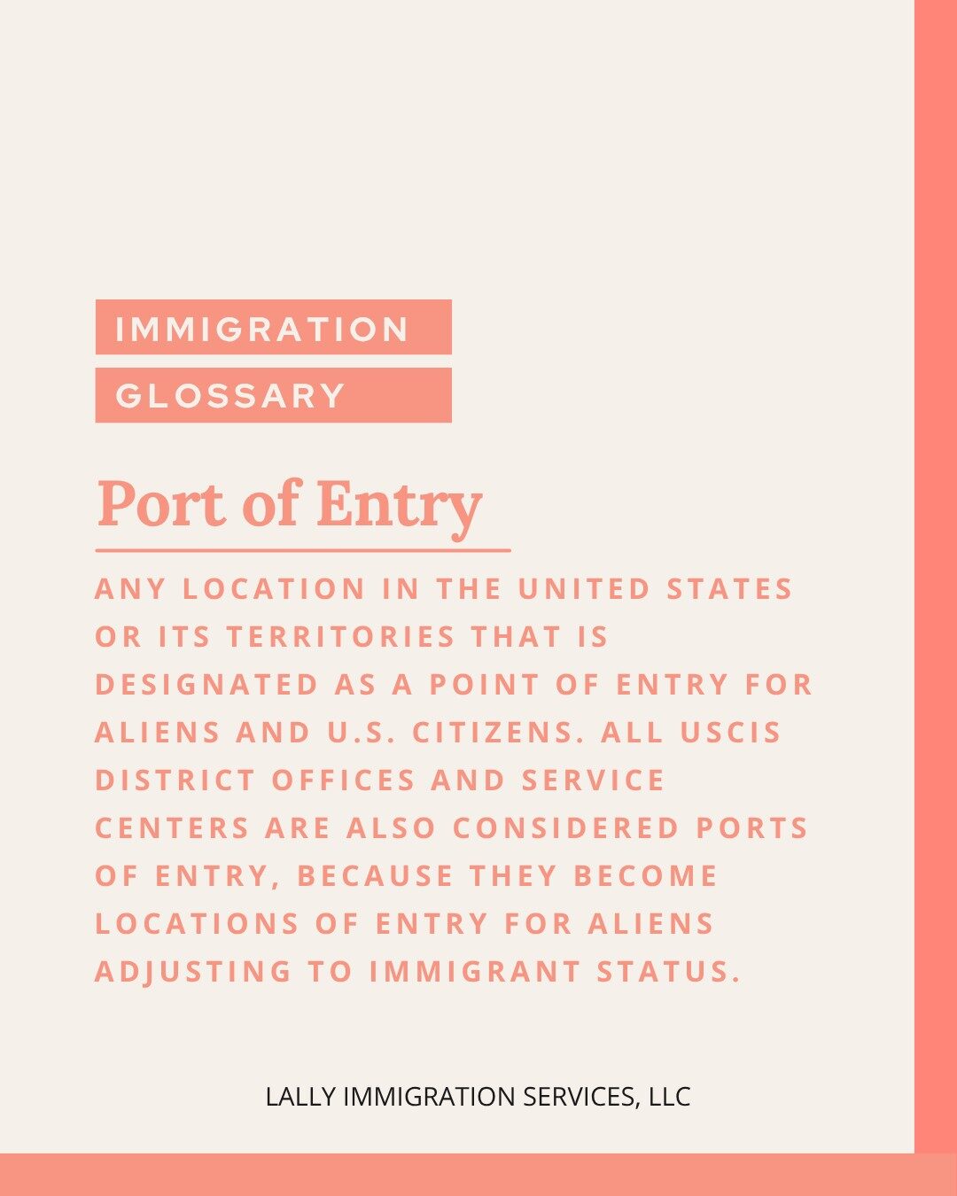 Immigration Glossary: Port of Entry