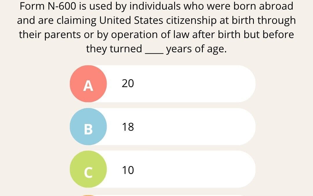 Form N-600, Application for Certificate of Citizenship