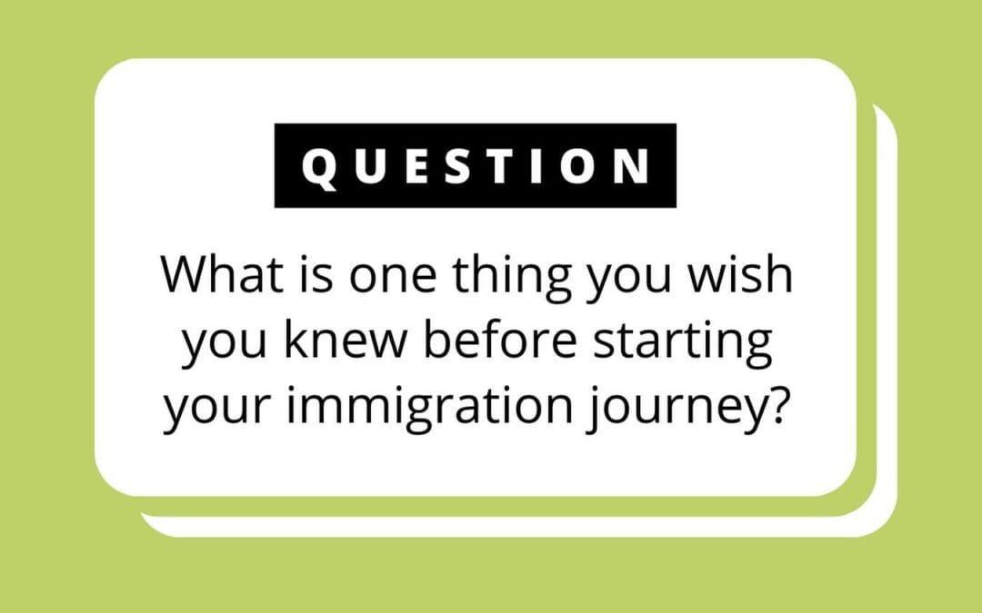 Starting your Immigration Journey