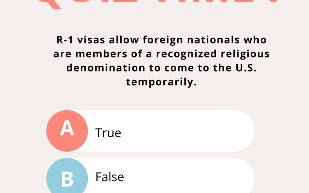 What is an R-1 Visa?