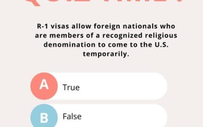 What is an R-1 Visa?