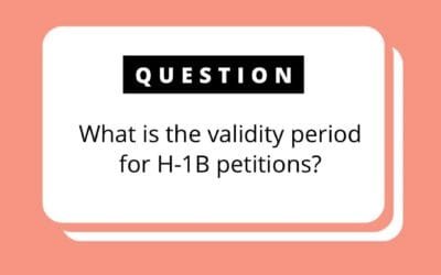 H-1B Petitions Validity