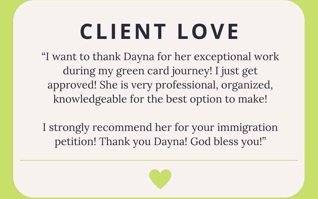 Green Card Lawyer 5-Star Review 