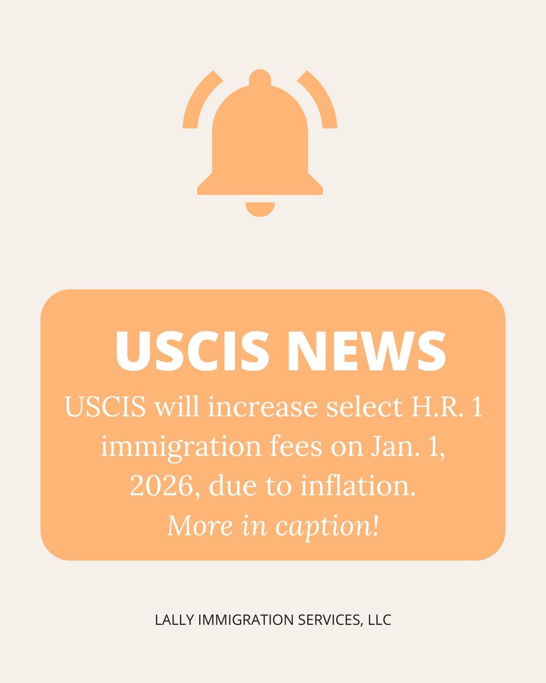 H.R 1-Immigration Fee Increase